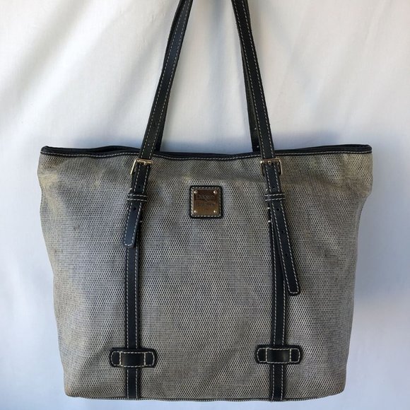 Dooney & Bourke Handbags - Dooney & Bourke Grey Large Tote Bag, Red Interior - Please see photos!